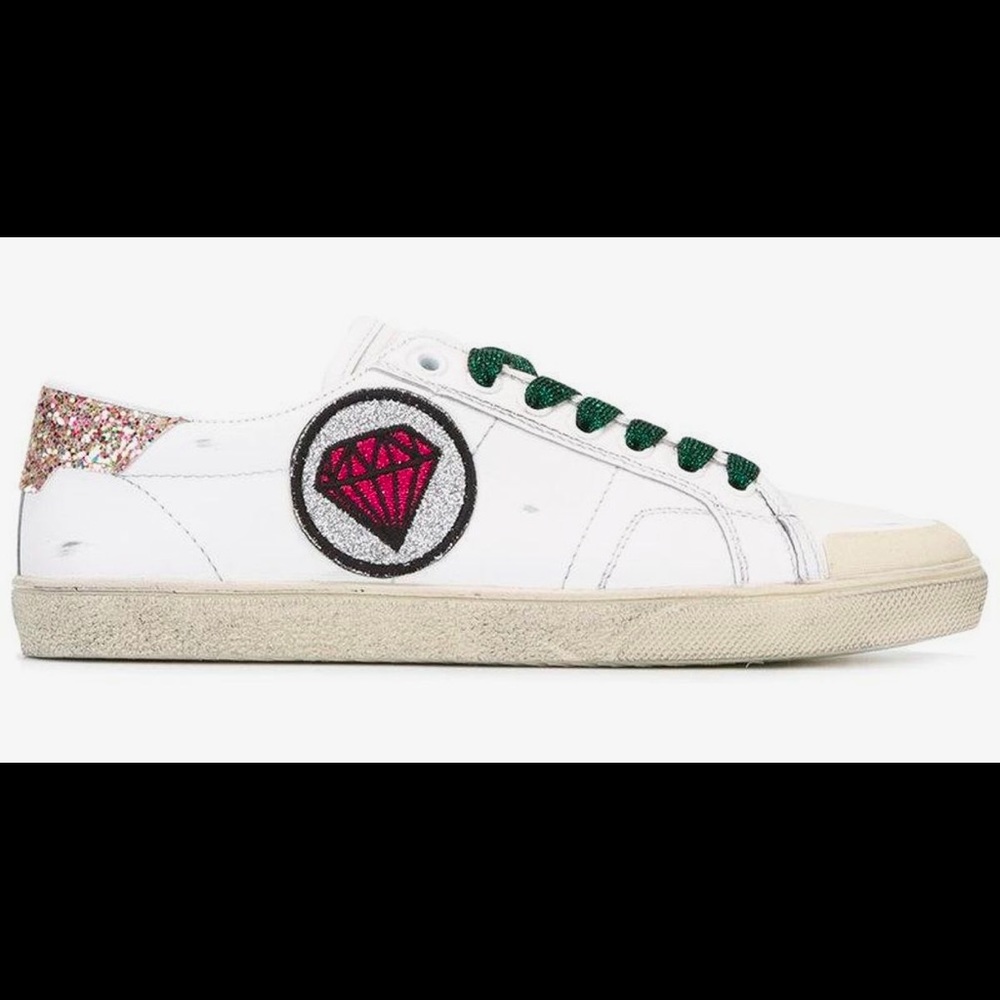 Saint Laurent court classic diamond patch sneaker